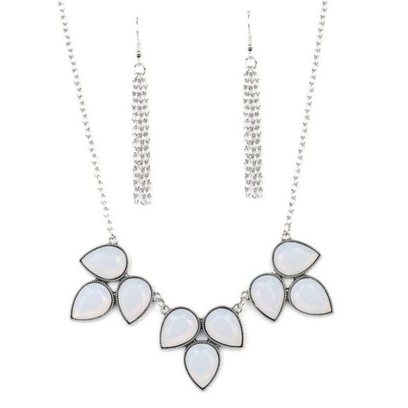 Prairie Fairytale White Necklace - Picture 1 of 3